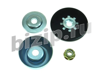 Комплект прижимных фланцев для редуктора бензокосы ECHO-SRM4605 (10 шлицев, чашка, гайка М 10*1,25Л) фото №17982
